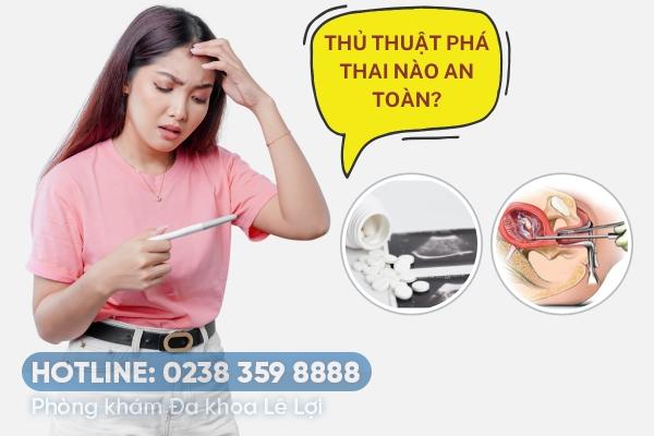 Thủ thuật phá thai an toàn